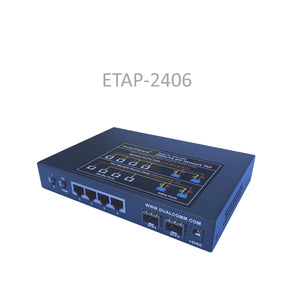 Side view of ETAP-2406 Dual-Speed 1M/1G SFP Ethernet Network Tap
