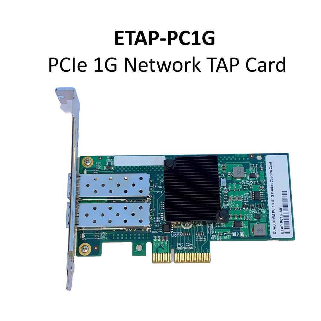 A picture of PCIe Network TAP card in a white background