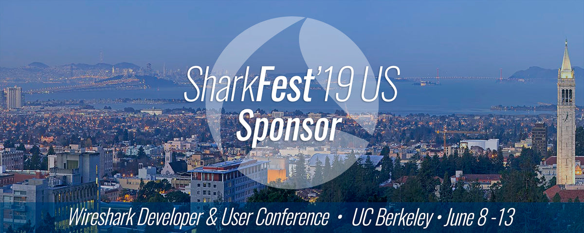 image of Sharkfest'19. Dualcomm network taps have been trusted by Wireshark users worldwide