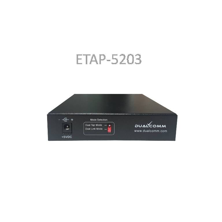 Dual-Link/Dual-Mode Failsafe 10/100/1000Base-T Network TAP – Dualcomm