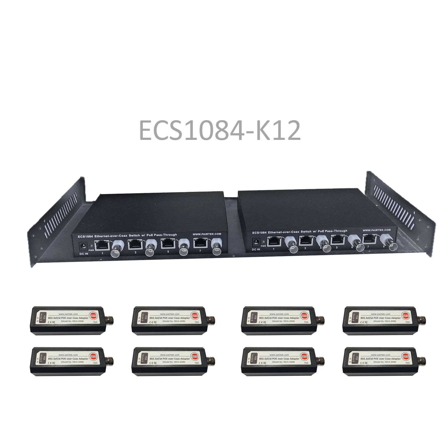 Ethernet-over-Coax Switch w/ PoE Pass-Through – Dualcomm